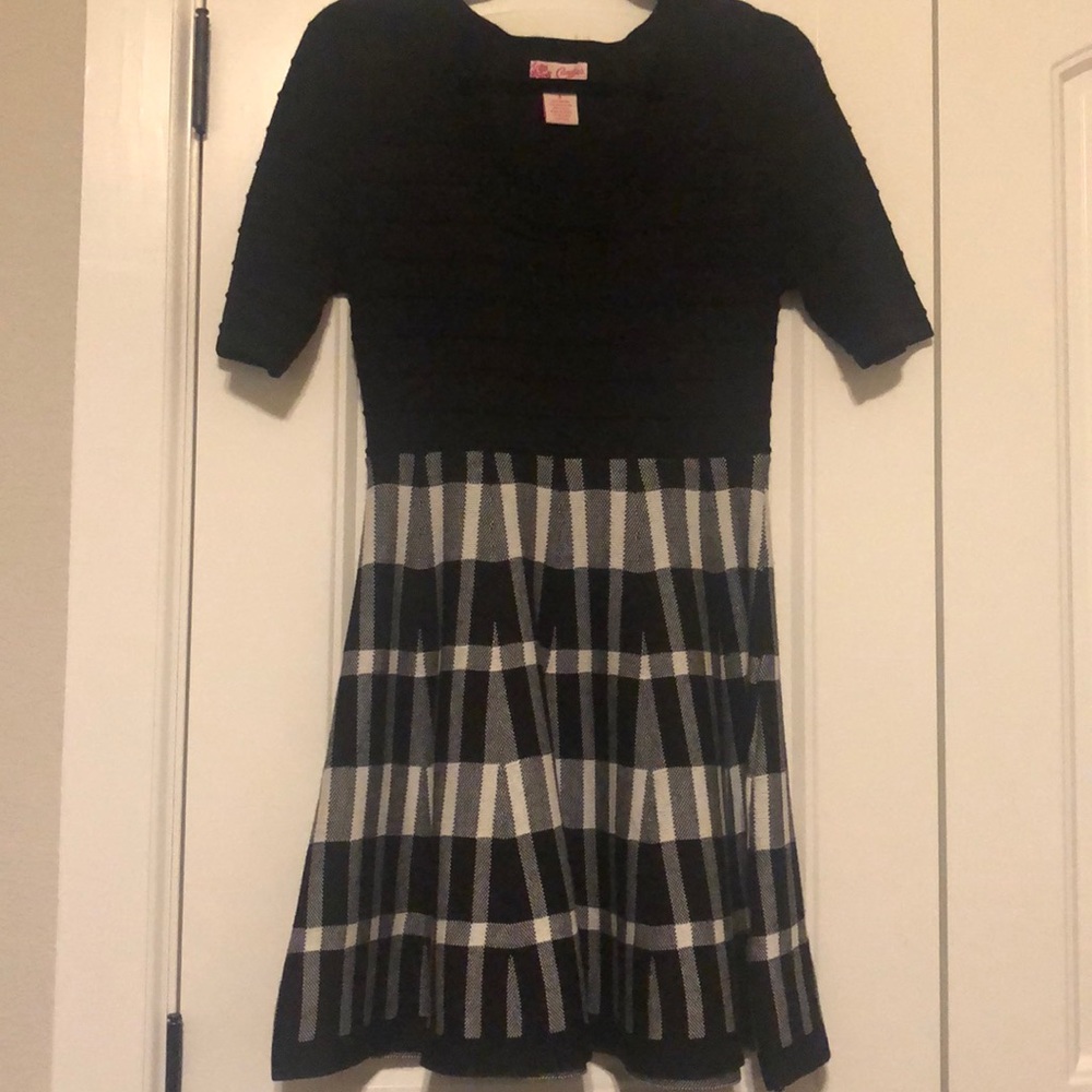 Candies Black and Grey Pattern Dress